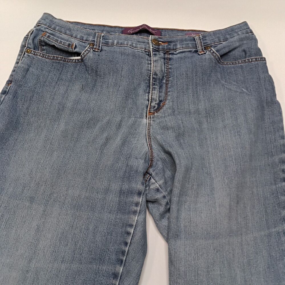 Gloria Vanderbilt Amanda Jeans Women's Size 14 Short Blue High Rise Denim